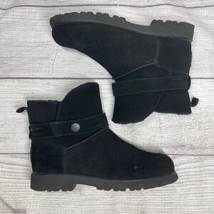 Bearpaw Women’s 10 Black Wellston Fur Lined Ankle Boots